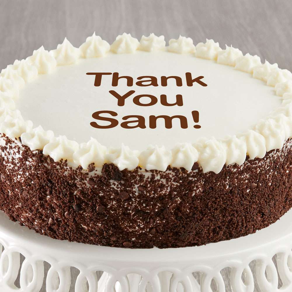 Image of Personalized Chocolate and Vanilla Cake