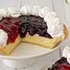Zoomed in Image of Berry Cheesecake Pie