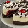 Zoomed in Image of Black Forest Cheesecake
