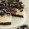 Zoomed in Image of Cookies and Cream Cheesecake