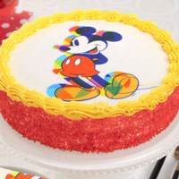 Zoomed in Image of Mickey Mouse Cake