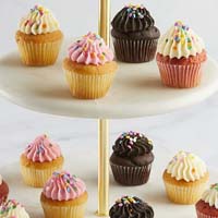Zoomed in Image of Mini Birthday Cupcakes