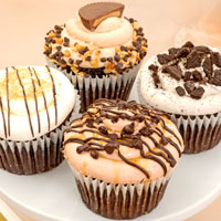 Zoomed in Image of JUMBO Chocolate Lovers Cupcakes