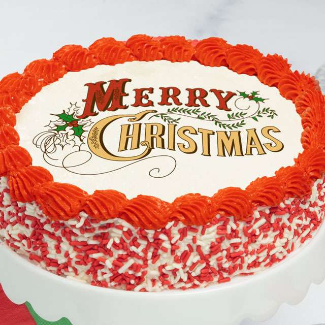Image of Merry Christmas Cake
