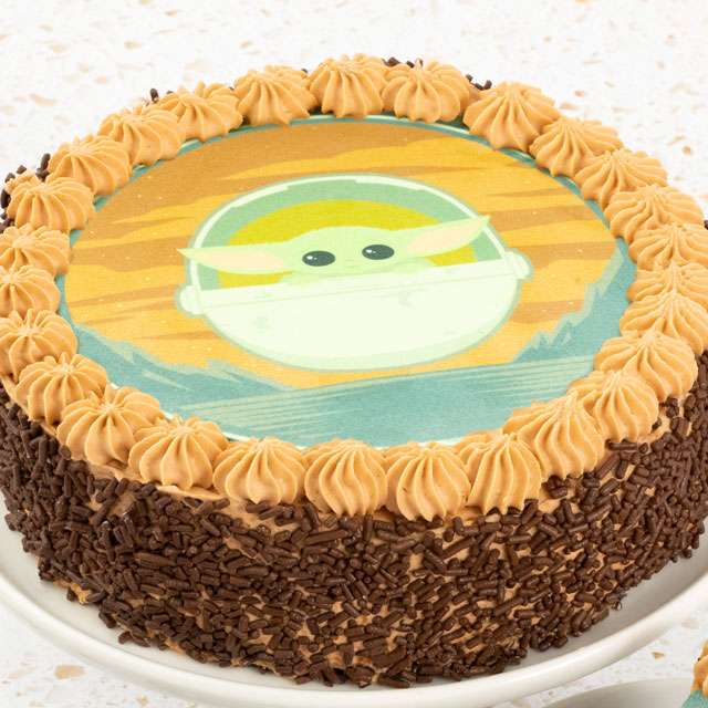 image of Baby Yoda Cake