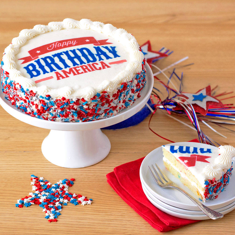  Happy Birthday America Cake