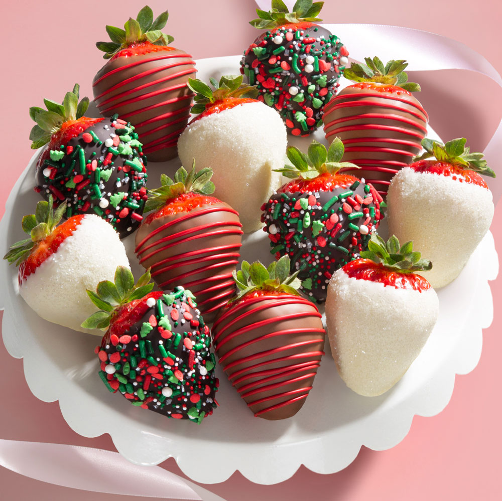 12pc Holly Jolly Strawberries