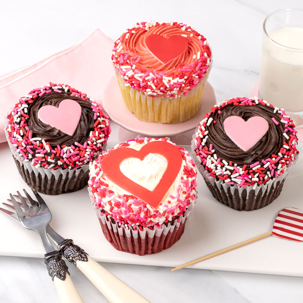  JUMBO Sweetheart Cupcakes