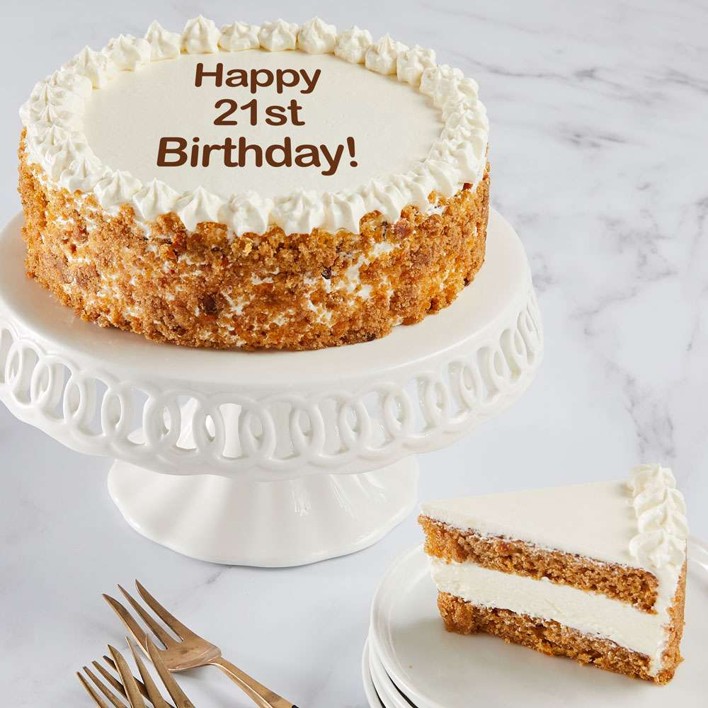 Image of Happy 21st Birthday Carrot Cake