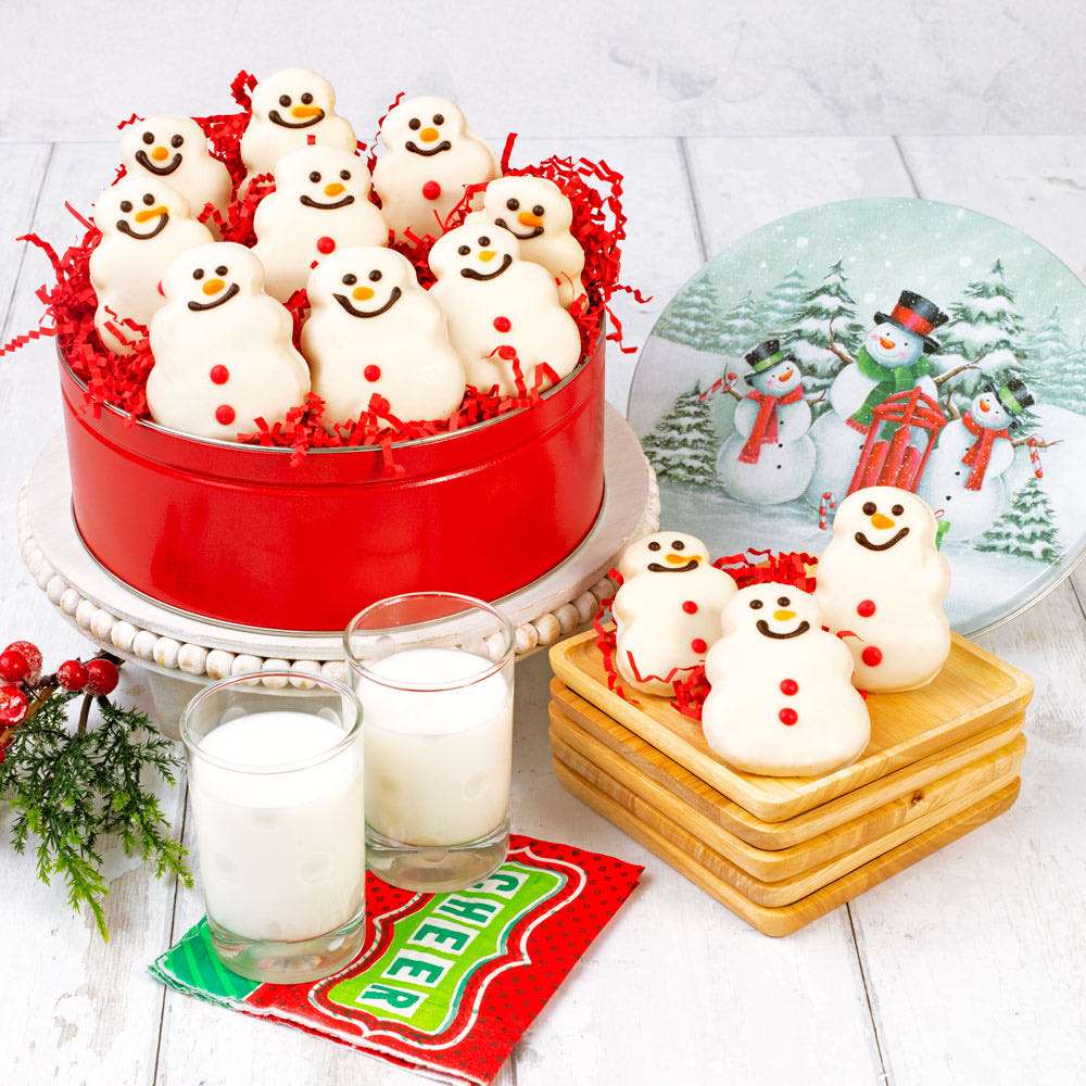 Image of Snowman Cookie Tin