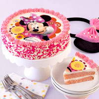 Wide View Image Minnie Mouse Cake