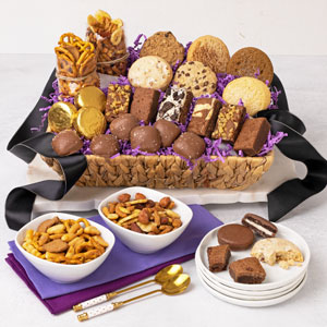 Business Holiday Gift The Breaktime Snack Basket with possible customizations