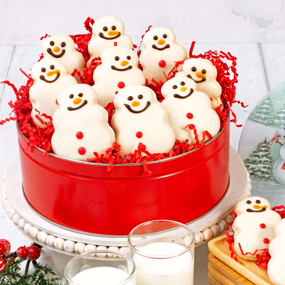 Image of Snowman Cookie Tin