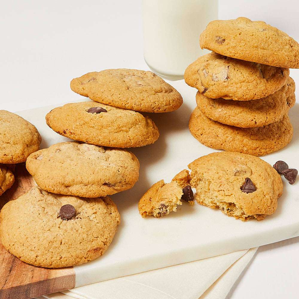 One Dozen Gluten-Free Chocolate Chip Cookies Close-up