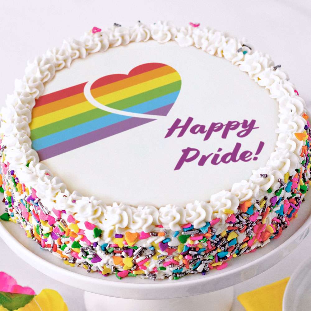 Happy Pride Cake Close-up