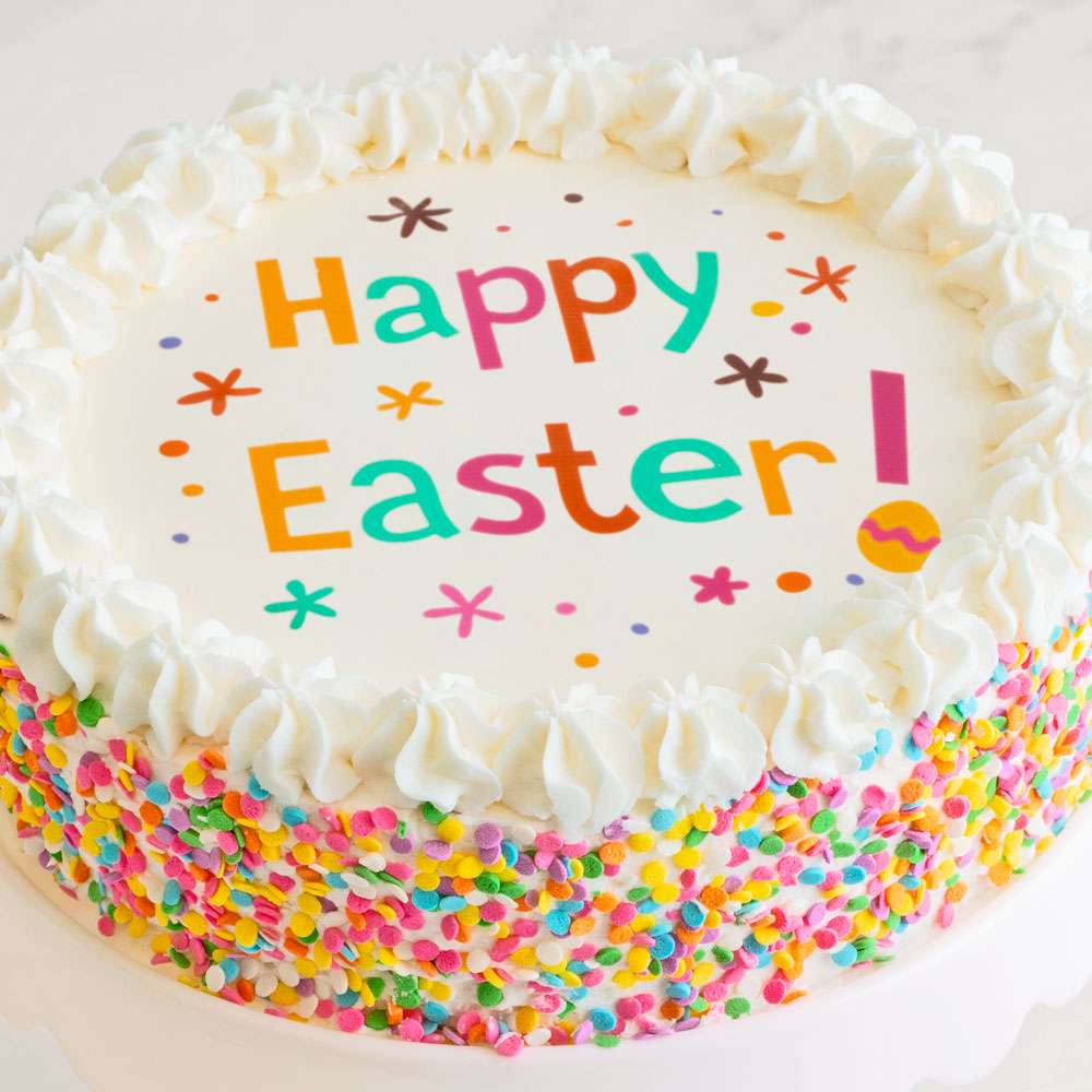 Happy Easter Cake Close-up
