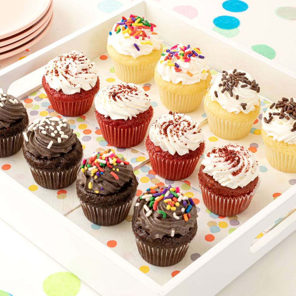 Mini Gluten-Free Cupcakes Close-up