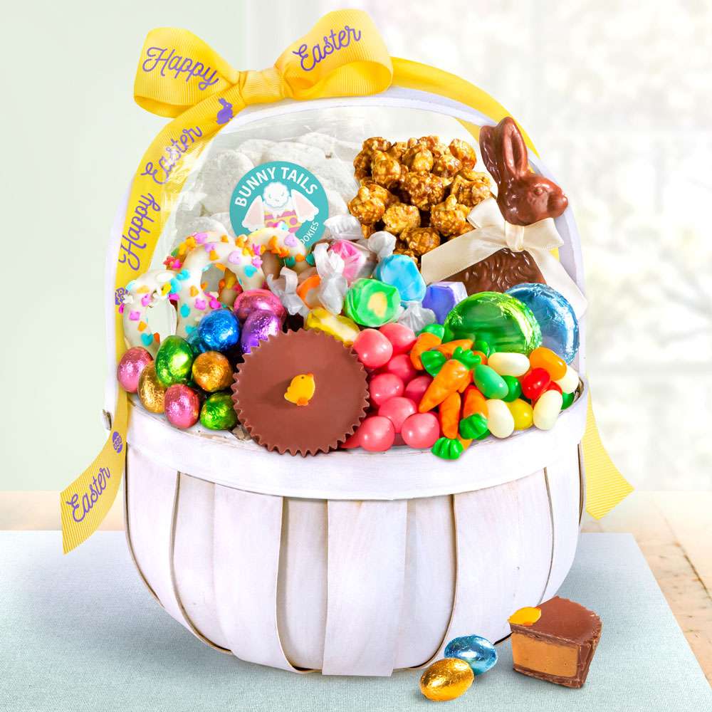 Easter Treats & Sweets Gift Basket Close-up