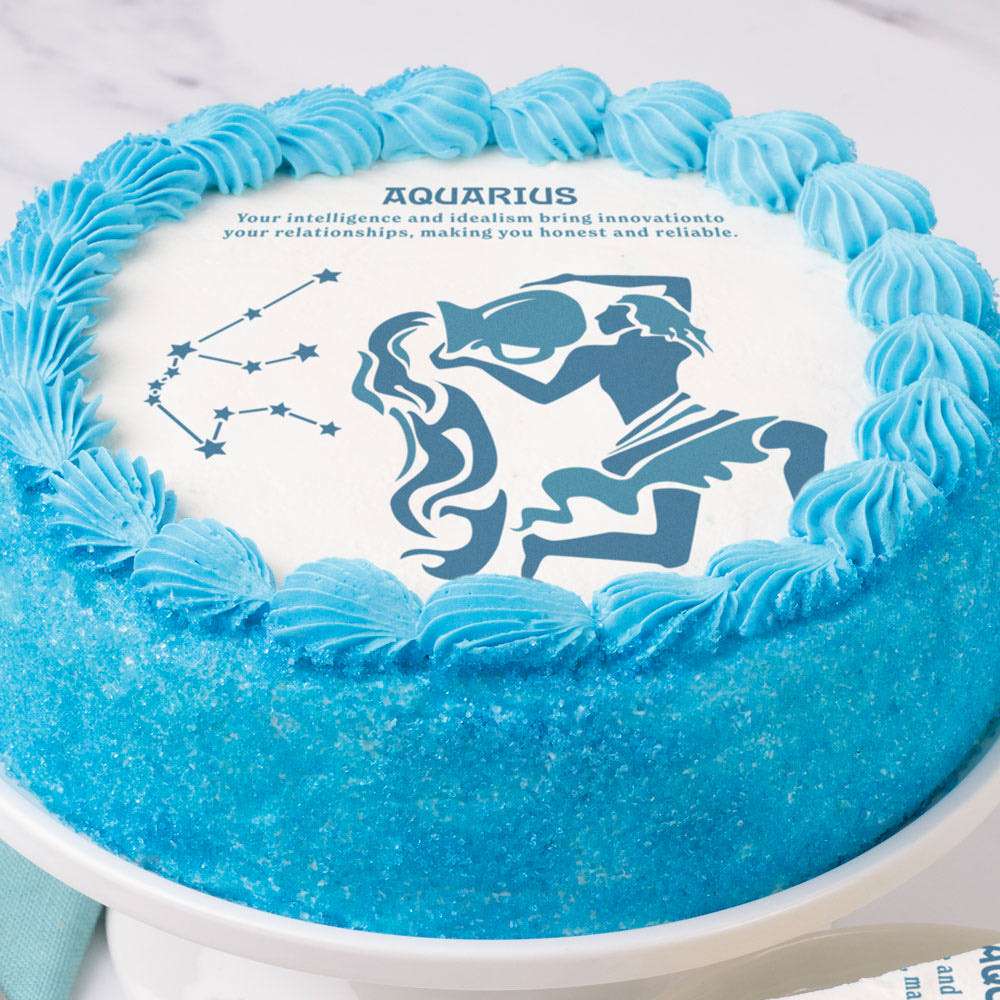 Aquarius Cake Close-up