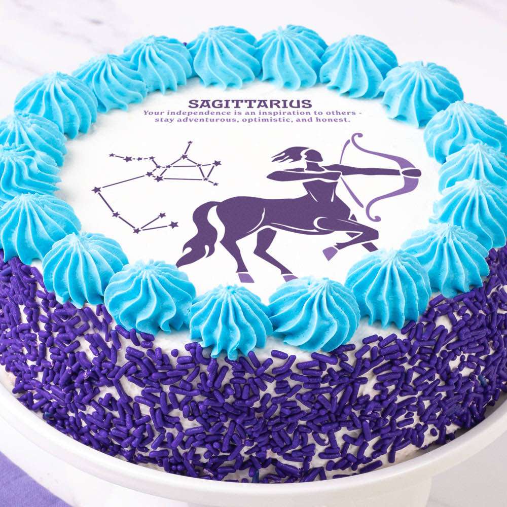 Sagittarius Cake Close-up