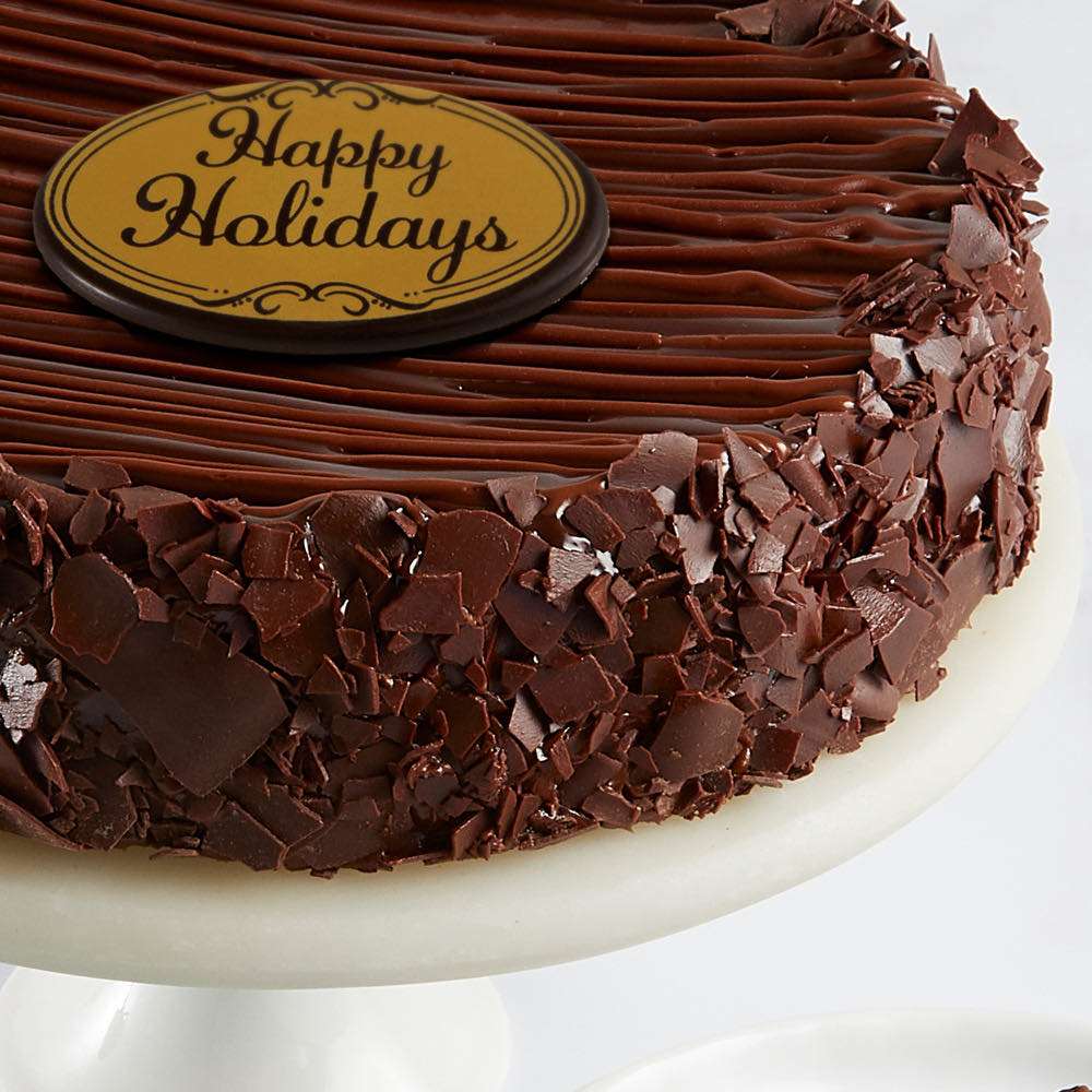 Triple Chocolate Enrobed Brownie Cake Close-up