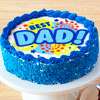 Zoomed in Image of Best Dad Chocolate Cake
