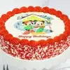 Zoomed in Image of Mickey and Minnie Mouse Holiday Cake