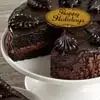 Zoomed in Image of Chocolate Mousse Torte Cake