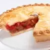 Zoomed in Image of Strawberry Rhubarb Pie