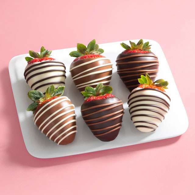 image of 6pc Chocolate Dipped Strawberries