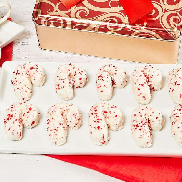 Image of Candy Cane Cookie Tin
