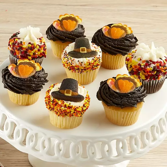 image of Mini Thanksgiving Cupcakes
