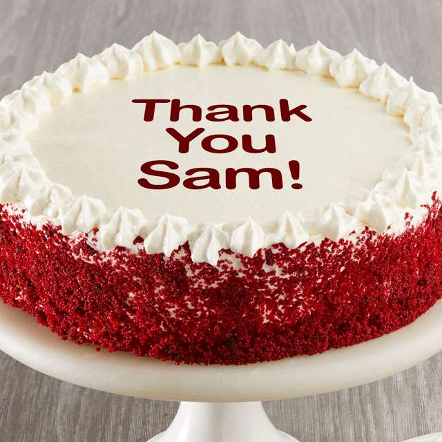image of Personalized Red Velvet Chocolate Cake