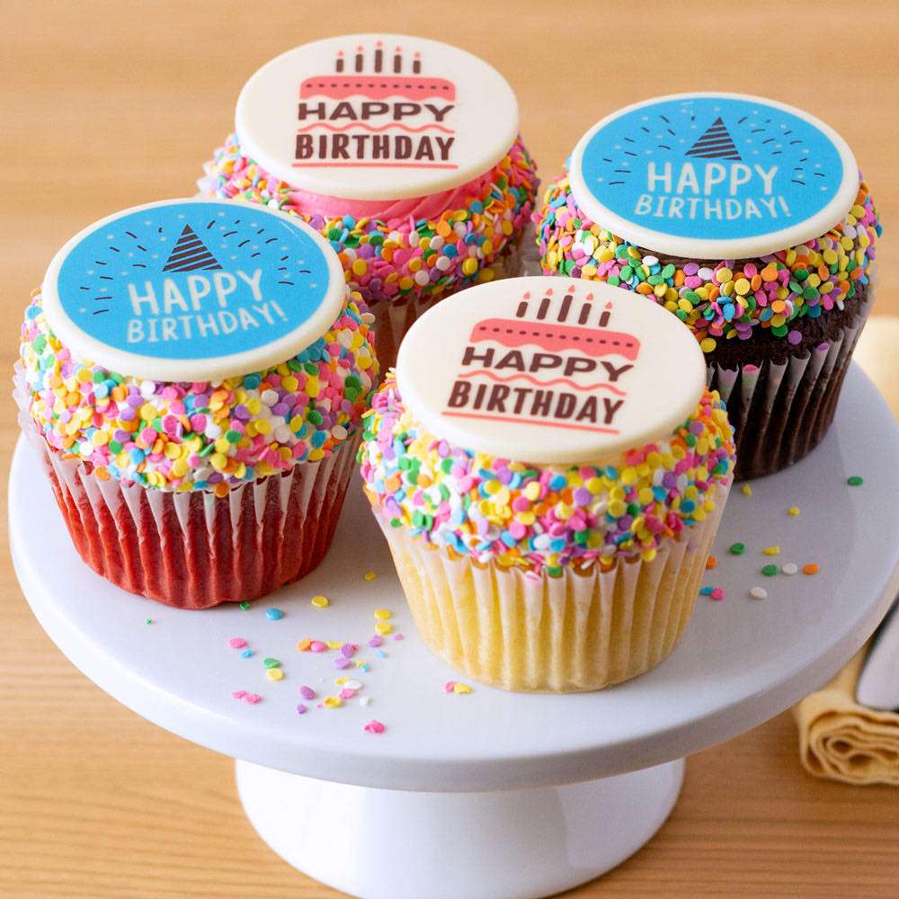 Image of JUMBO Birthday Cupcakes