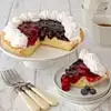 Wide View Image Berry Cheesecake Pie