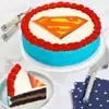 Wide View Image Superman Cake