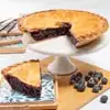 Wide View Image Bountiful Blueberry Pie